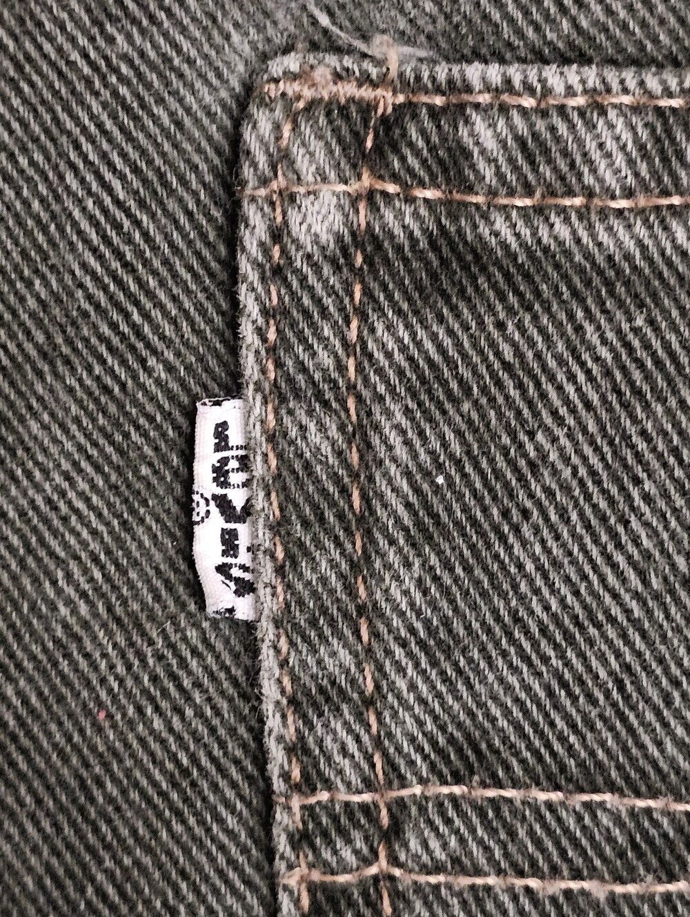 VTG 1995 Levi's L2 Forest Green Jeans Mens Tag 33x30 MEASURES 31x30 Baggy Loose - Picture 10 of 16